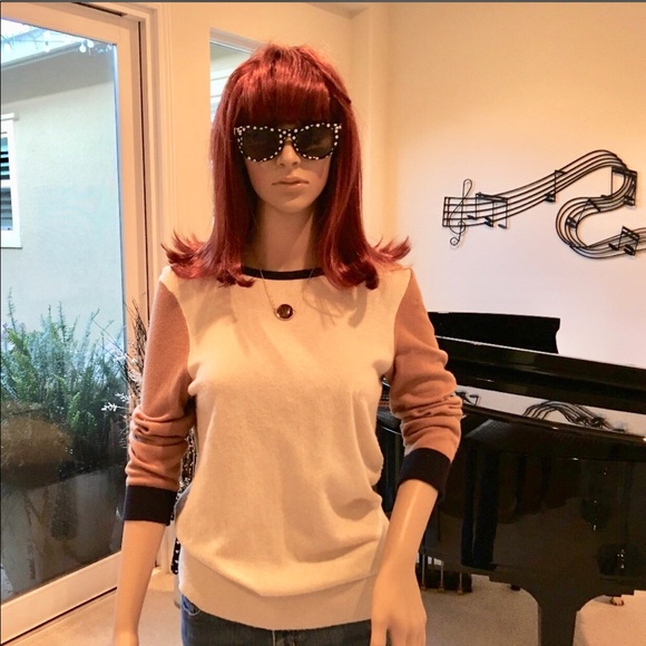 LOFT Tri-Color Block Light Weight Sweater - Picture 1 of 3